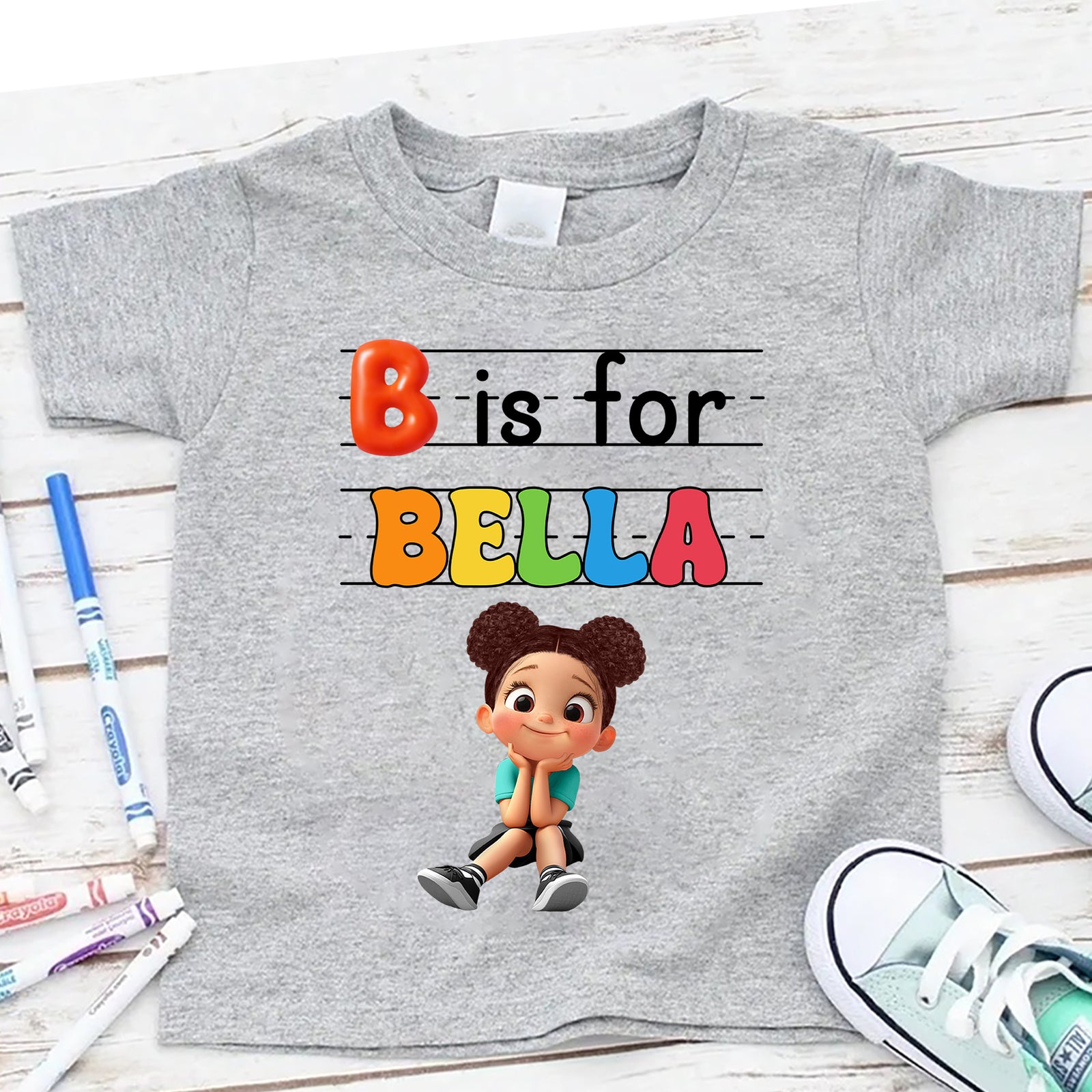 Custom Kids Name Back To School Personalized Shirt, Toddler First Day of School Tee Kindergarten Shirt With Name, First Day School Outfit
