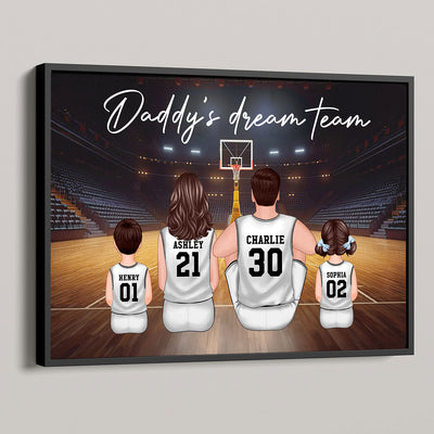 Basketball Team - Personalized Poster - Gift For Dad, Gift For Husband, Gift For Grandpa
