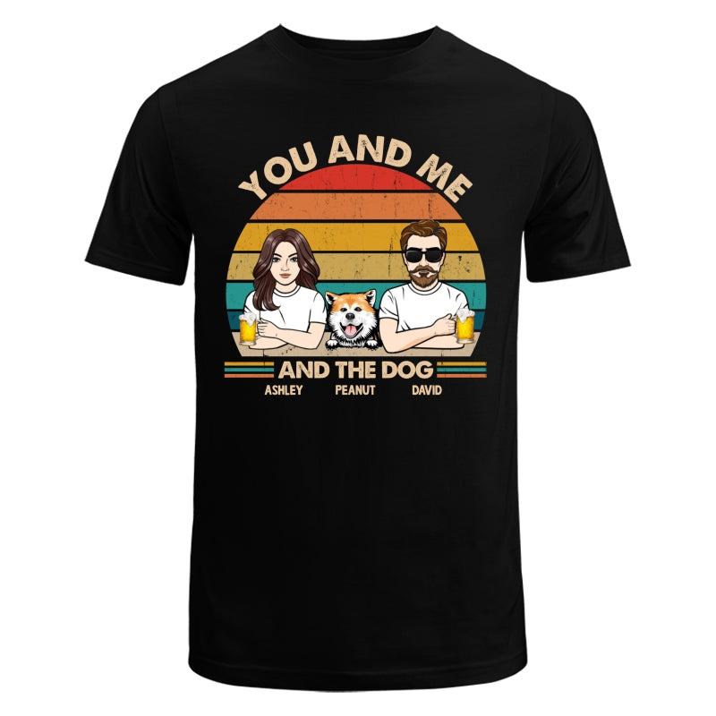 Couple And Dogs Retro Personalized Shirt