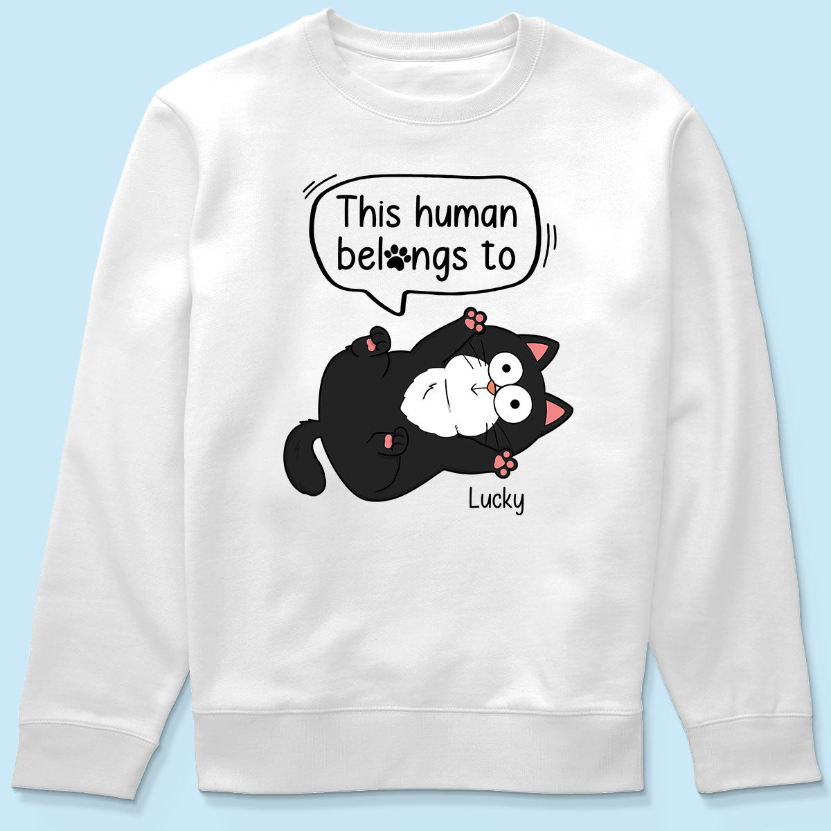 This Human Belongs To Naughty Cats Personalized Shirt