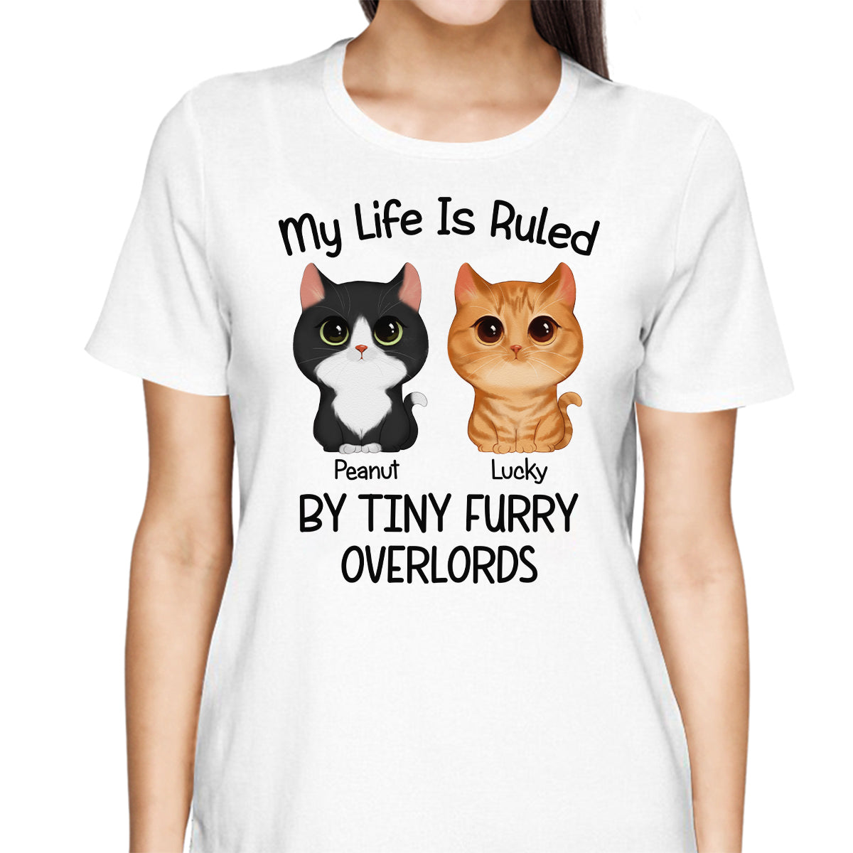 My Life Is Ruled By Watercolor Cute Cats Personalized Shirt