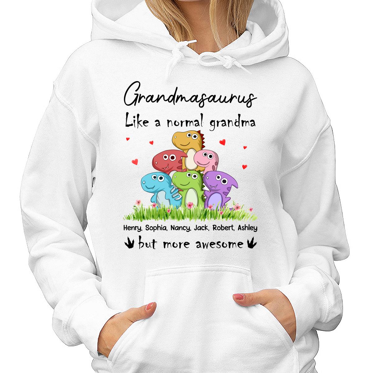 Grandmasaurus Colorful Dinosaurs Mom Grandma Personalized Shirt