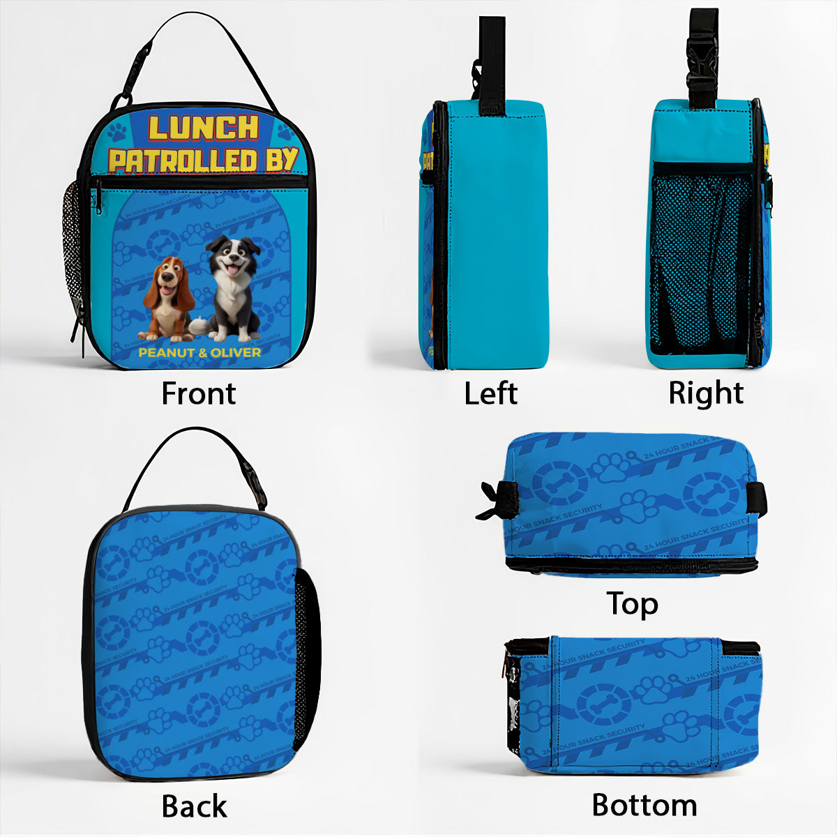 Lunched Patrolled by Dogs Personalized Insulated Lunch Bag for Kids, Back to School Gift for Kids