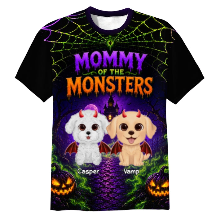 Trending Spooky Dog Mom - Personalized Shirt - Halloween Gift For Dog Moms, Wife