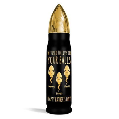 Little Cute Kids Happy Funny Gift For Husband Dad Personalized Bullet Tumbler
