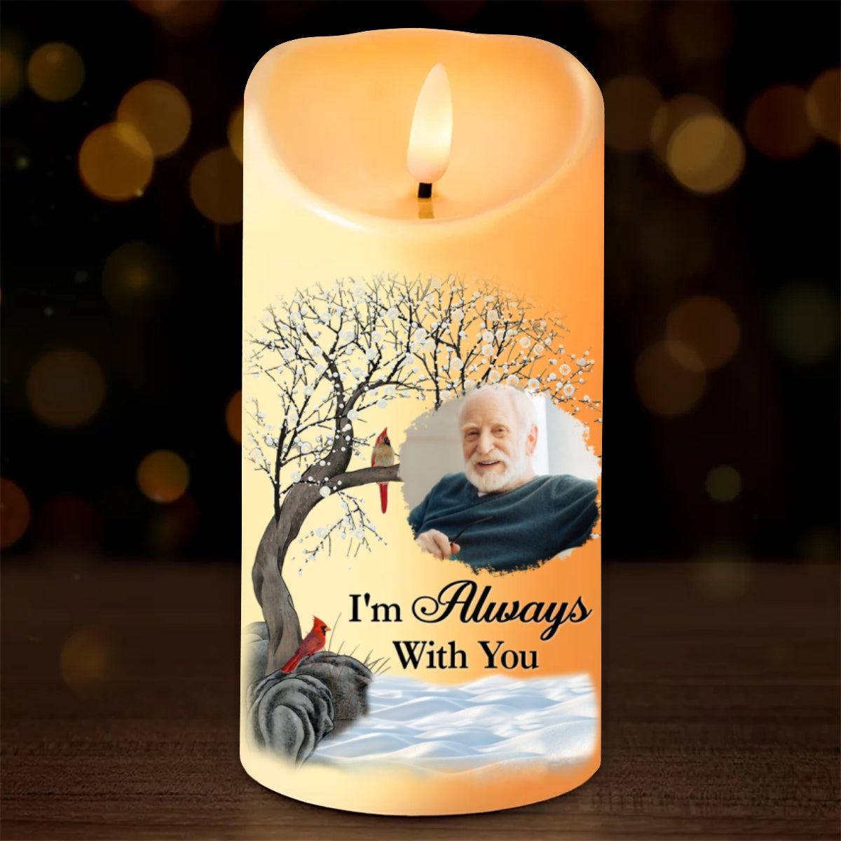 There Are Some Who Bring A Light So Great To The World Flameless LED Candle - Christmas Gift, Sympathy Gift For Family Members