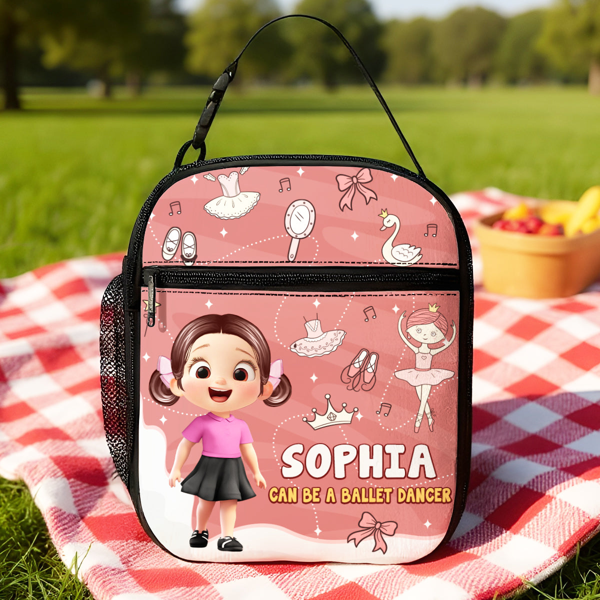 Cute Kid Can Be A Nurse, Astronaut, Firefighter, Teacher, Police,... Future Job Personalized Insulated Kid Lunch Bag, Back To School gift