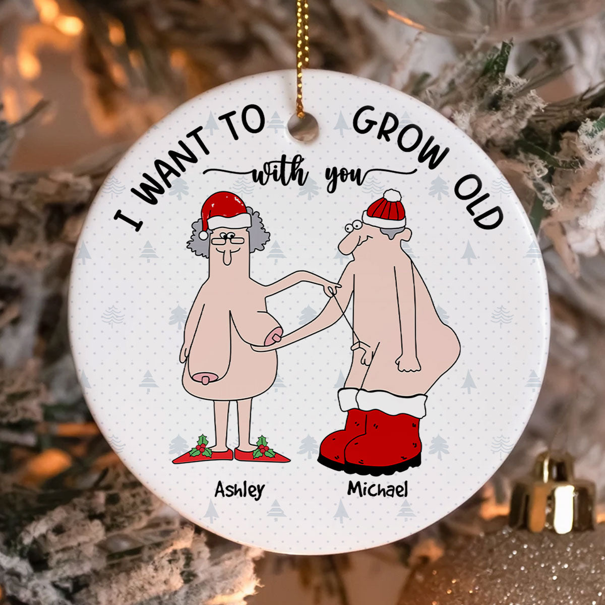 Funny Anniversary Gifts Christmas Ornament Gift for Wife Husband Girlfriend Boyfriend Him Her Personalized Ornament 2024