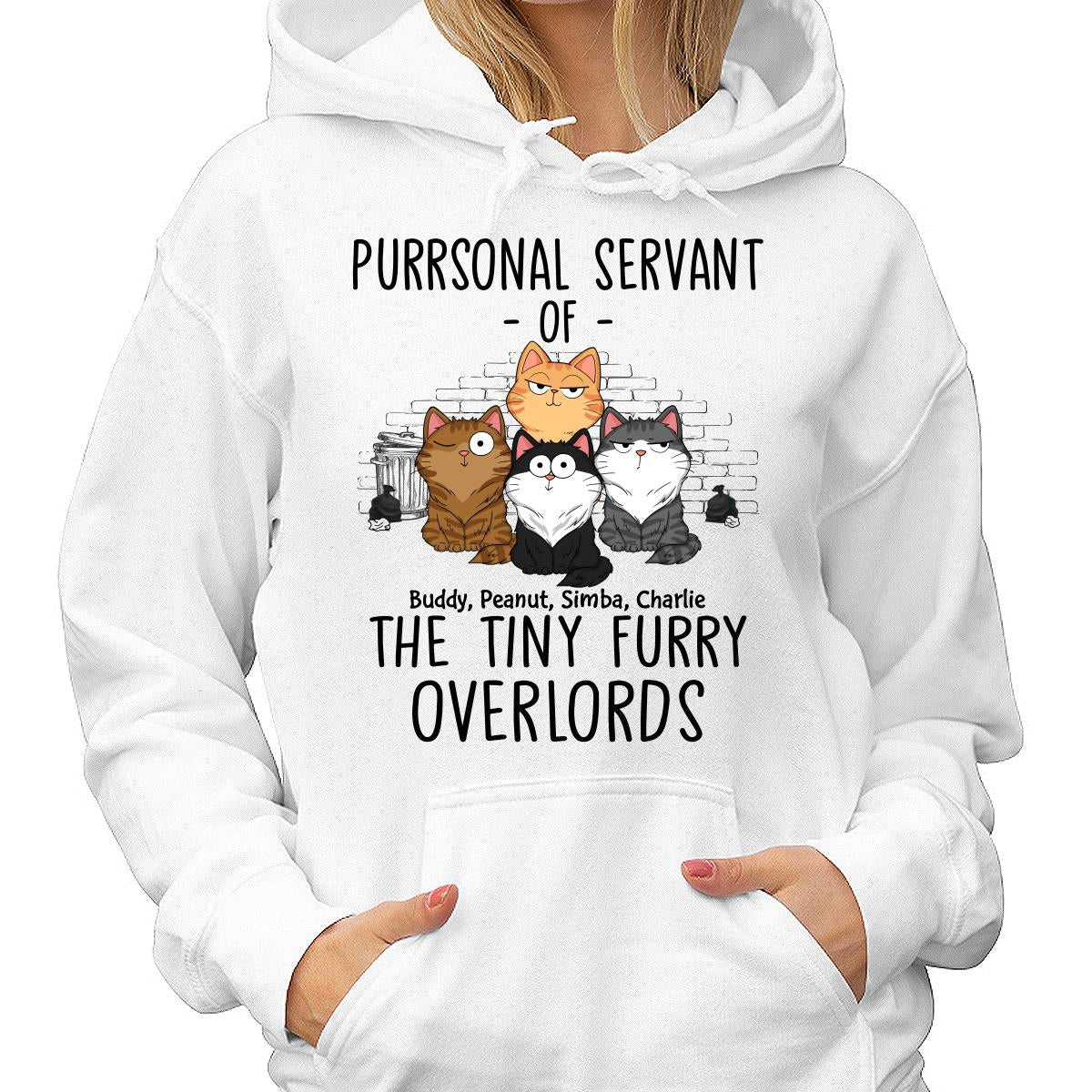 Purrsonal Cat Servant Funny Cats Expressions Personalized Shirt