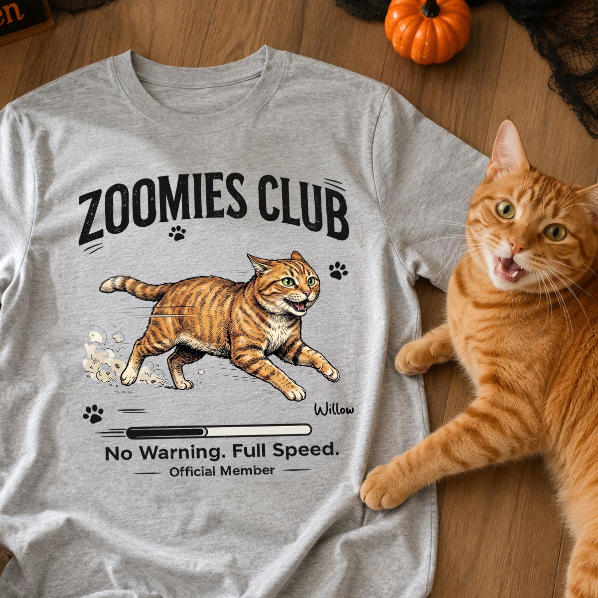 Zoomies Club Official Member Custom Pet Photo - Personalized Shirt - Funny Gift For Dog Cat Lover