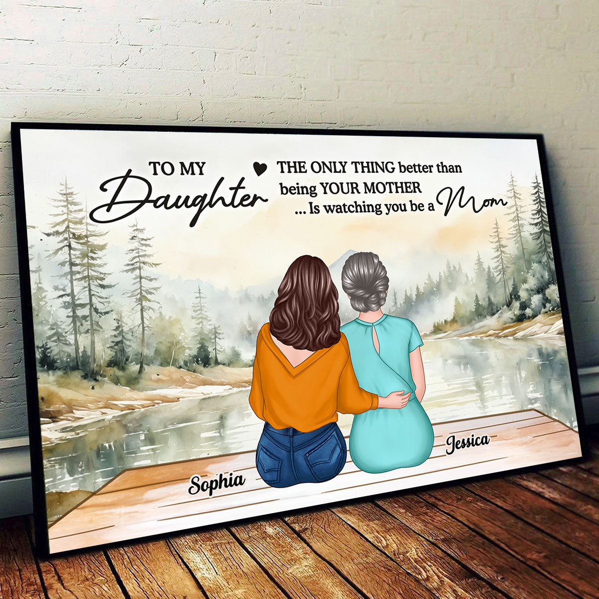 Beautiful Landscape To My Daughter From Mom Happy Mother's Day Personalized Poster, Gift For Daughter