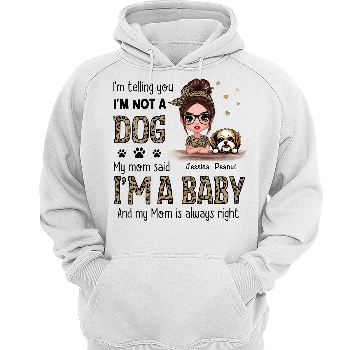 Leopard Shirt Dog Babies Dog Mom Personalized Shirt
