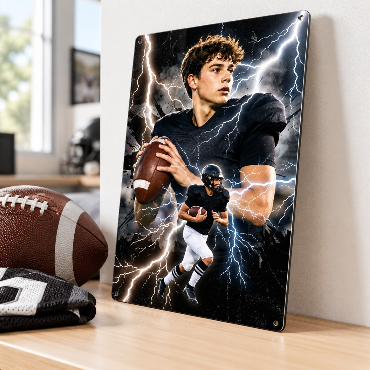 Trending Bootleg Sport Photos Insert - Personalized Metal Sign - Gift For Boy, Girl