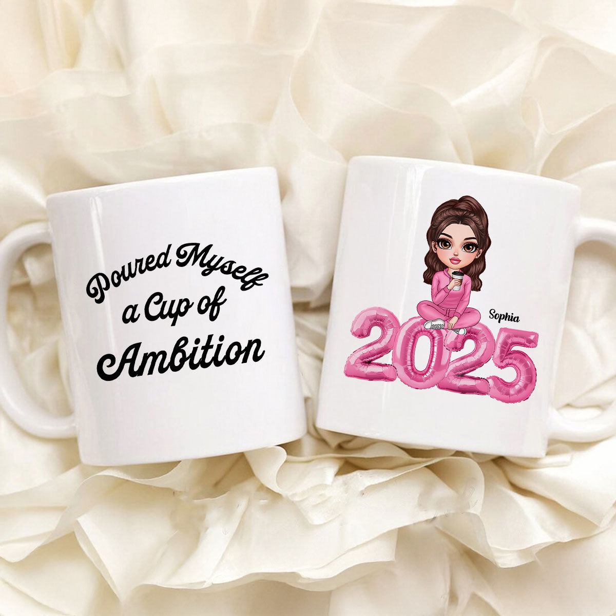 Poured Myself A Cup Of Ambition Personalized Ceramic Mug