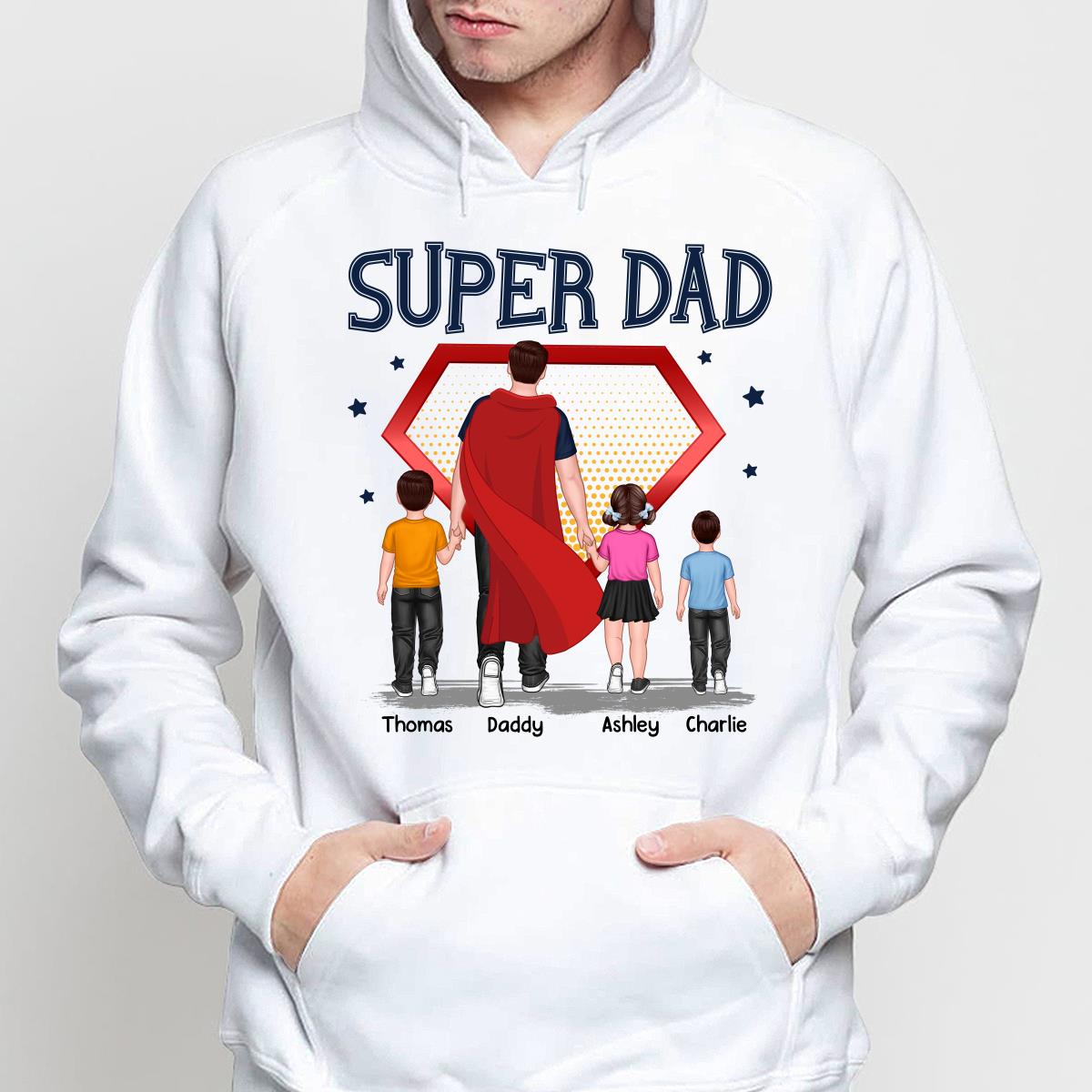 Best Dad Ever Super Dad Personalized Shirt