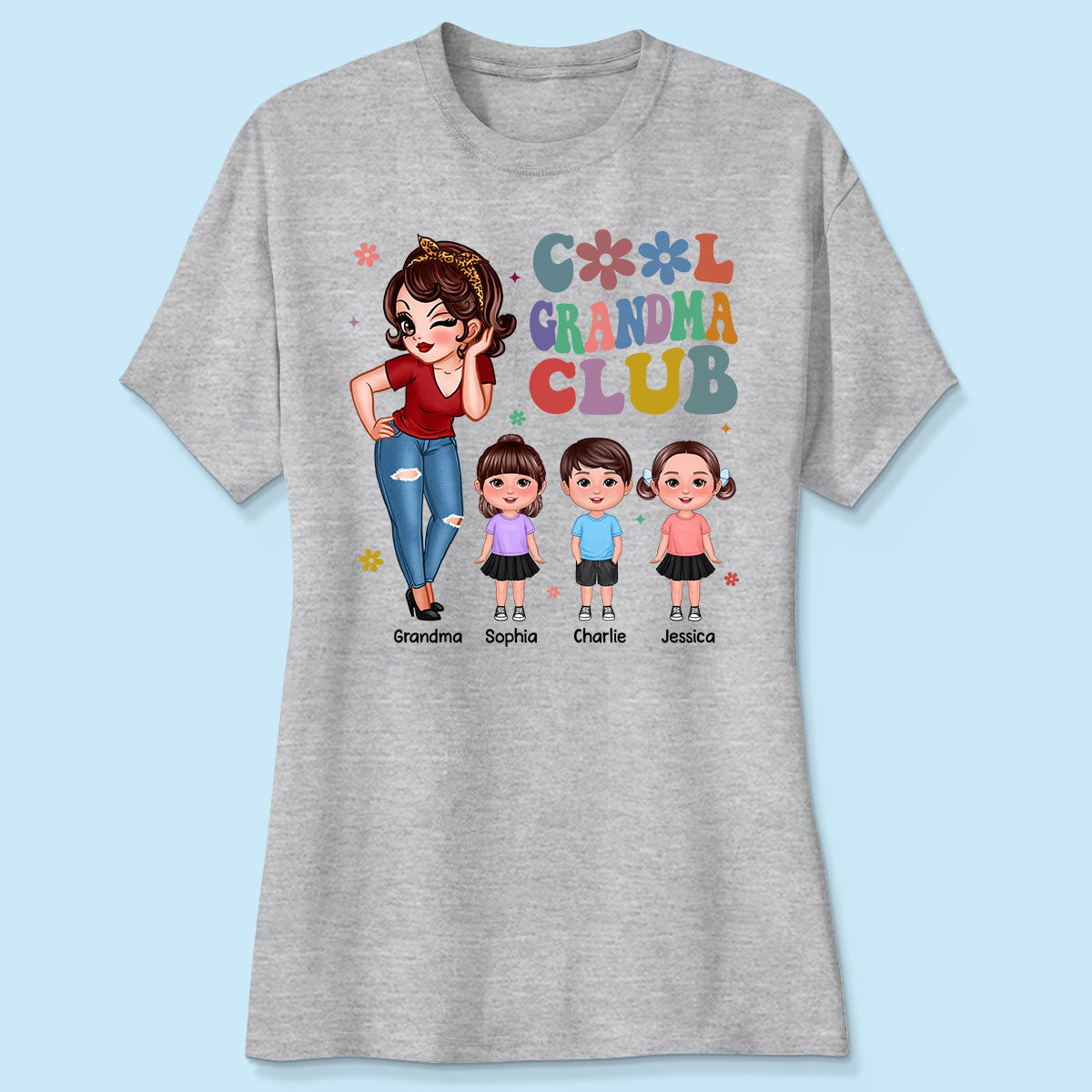 Cool Grandma Club - Personalized Shirt - Gift For Grandma