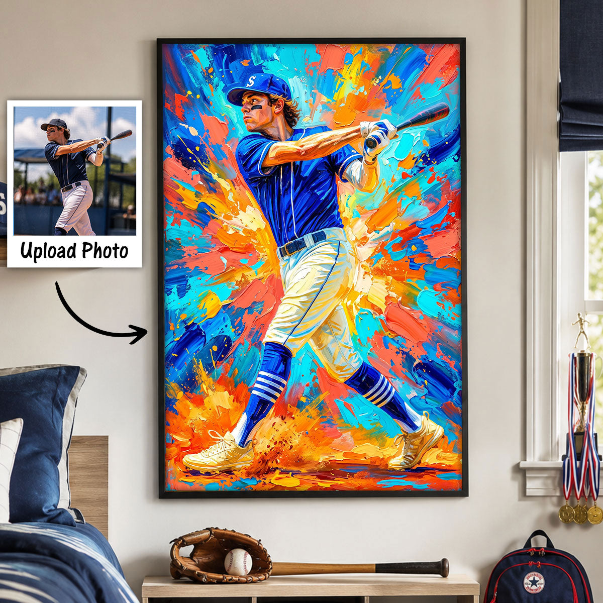 POD120260818899 - Modern Oil Painting Sport Photos Insert - Gift For Boy, Girl