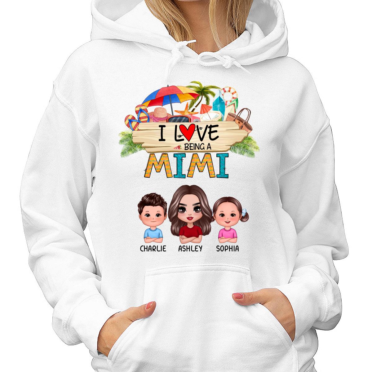 Love Being A Grandma Summer Pattern Personalized Shirt