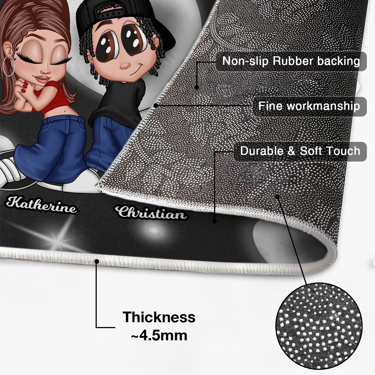 Y2K Couple Gift For Him For Her Personalized Doormat