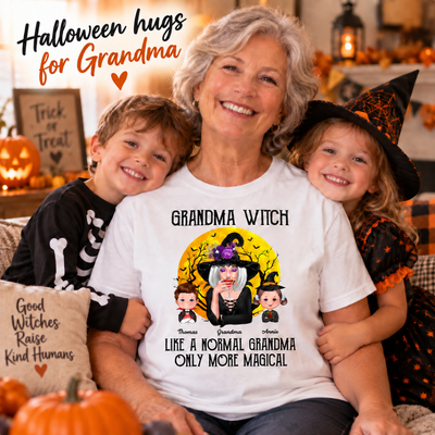 Grandma Witch Like Normal Grandma More Magical Halloween Personalized Shirt