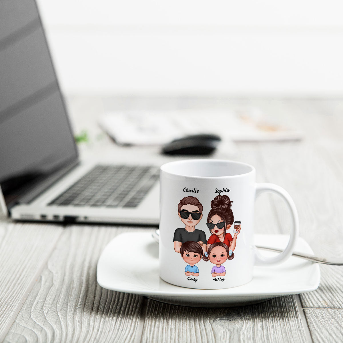 No One Else I‘d Rather Raise Kids With Funny Father’s Day Gift For Husband Personalized Mug