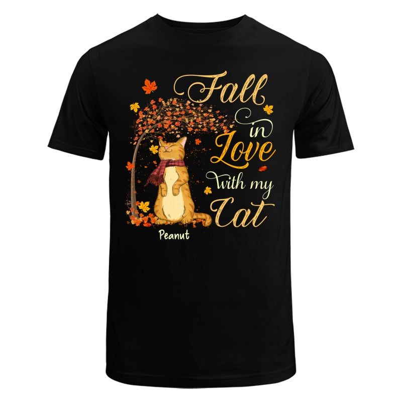 Fall In Love With My Cats Fall Season Personalized Shirt