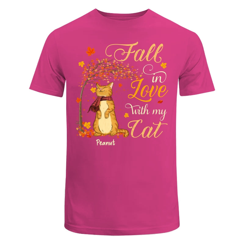 Fall In Love With My Cats Fall Season Personalized Shirt