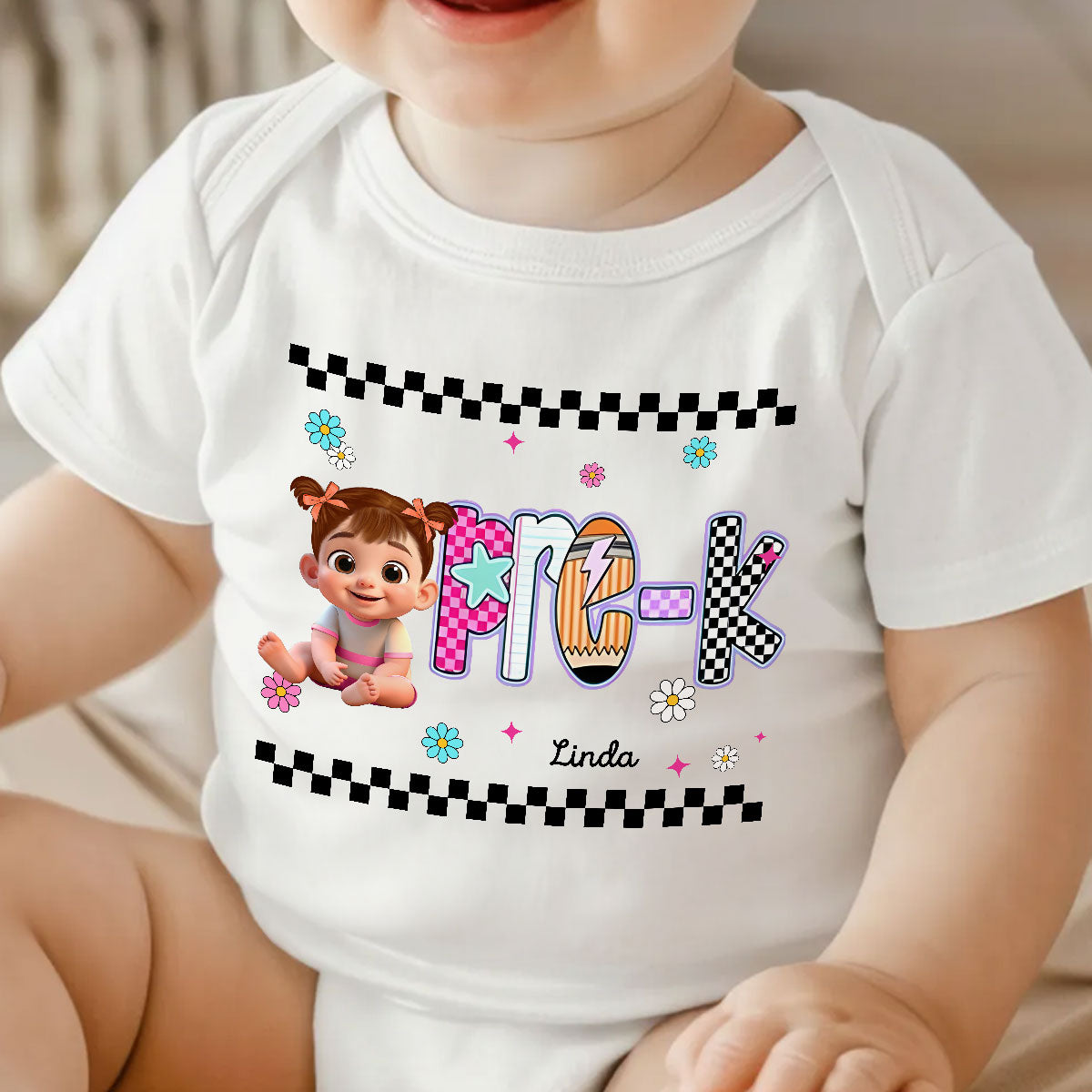 Preppy Back to School Shirt Pre-K to Fourth Grade for Kids, Boys, Girls, 1st Day of School