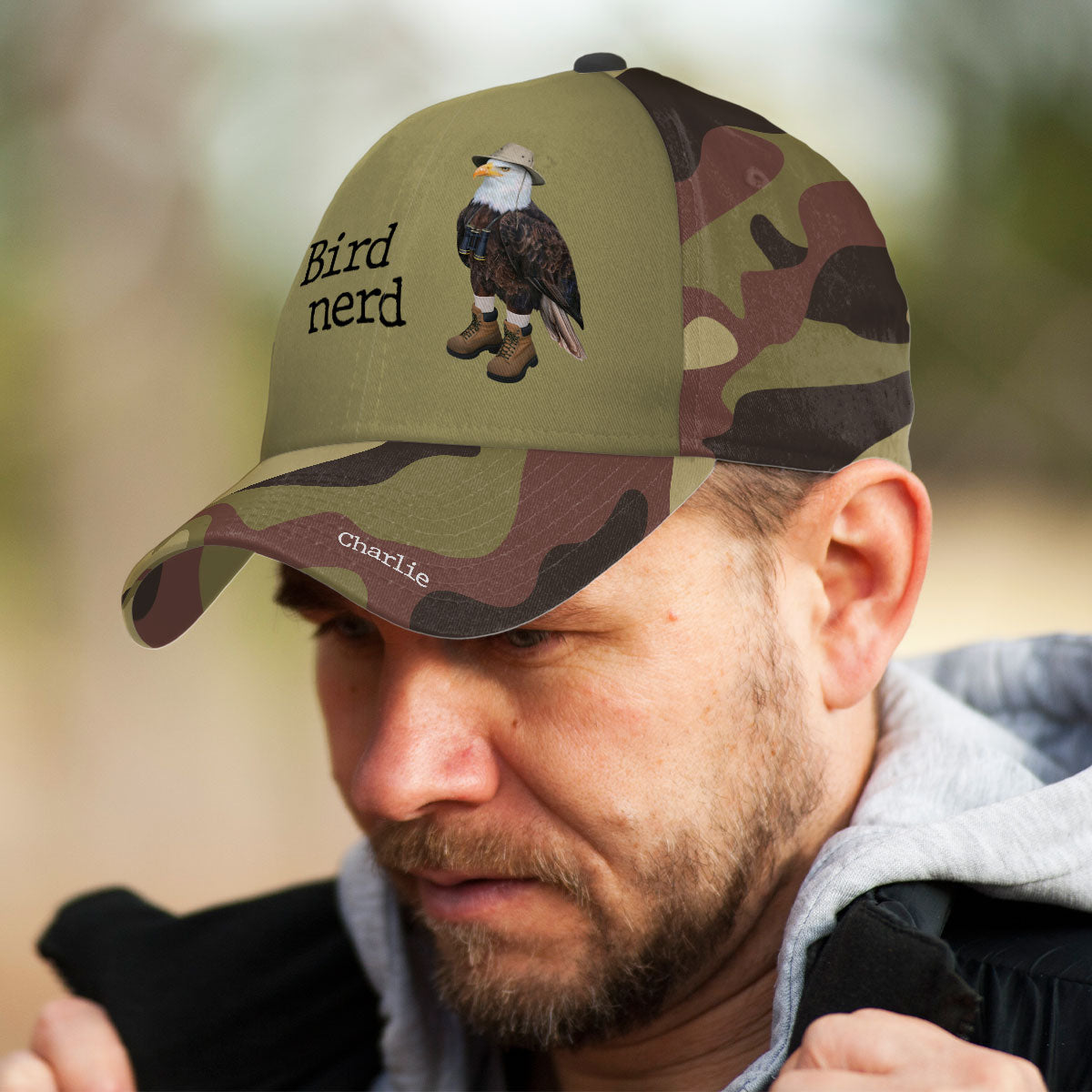 Bird Nerd Funny Bird Watcher Twitcher Gift for Bird Lover Personalized Classic Cap
