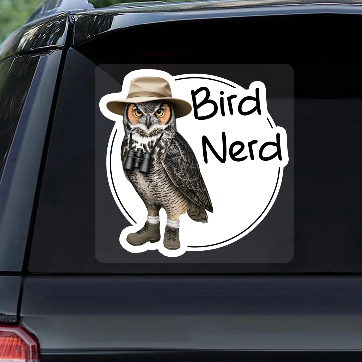 Bird Nerd Funny Bird Watcher Twitcher Gift for Bird Lover Personalized Car Sticker Decal