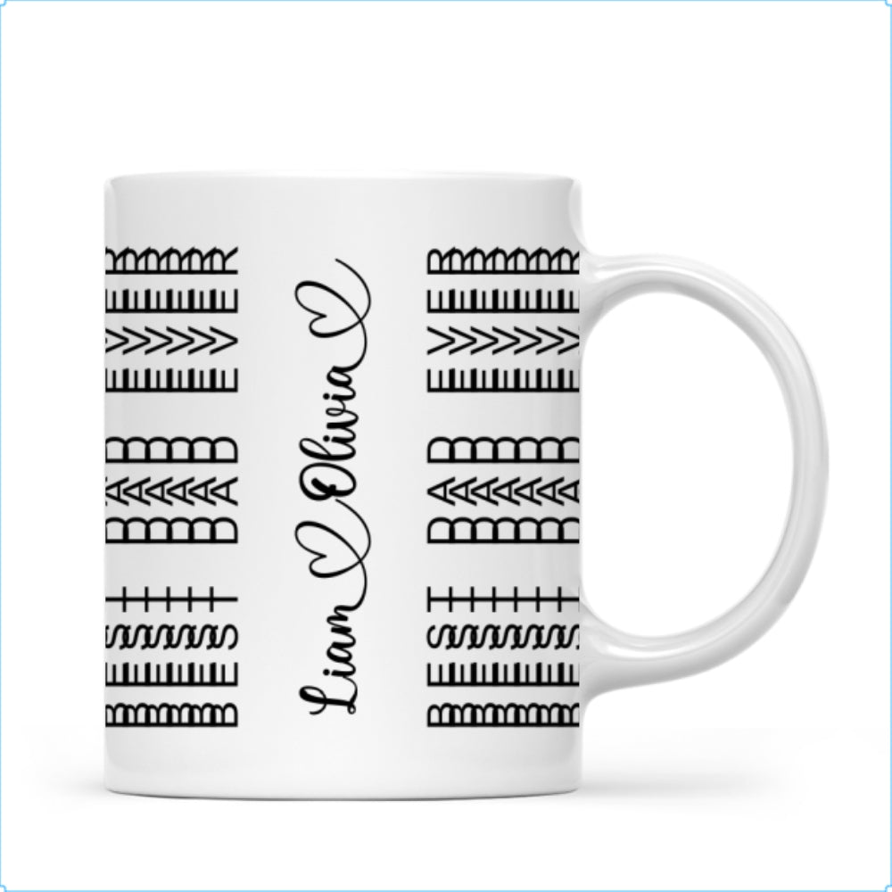 Best Dad Ever Funny Dad Hidden Message Personalized Mug, Father's Day Gift for Dad, Custom Kids' Names