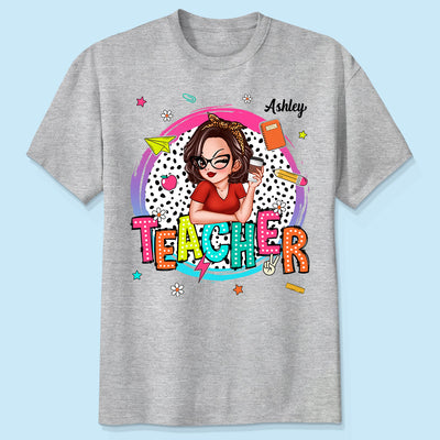 Teacher Personalized Summer Vibe Shirt, Back To School, Teacher Appreciation, Teacher Gift