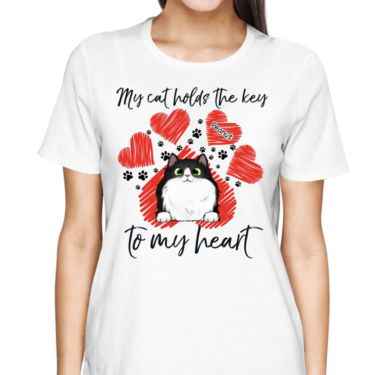 My Cats Hold The Key To My Heart Personalized Shirt