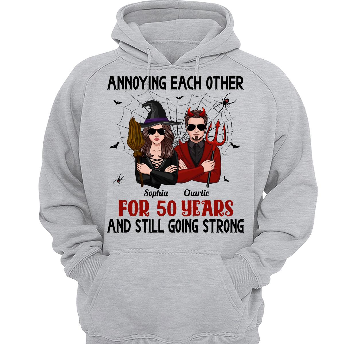 Halloween Couple Annoying Each Other Personalized Shirt