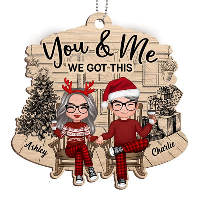Old Couple We Got This Personalized Christmas Wooden Ornament