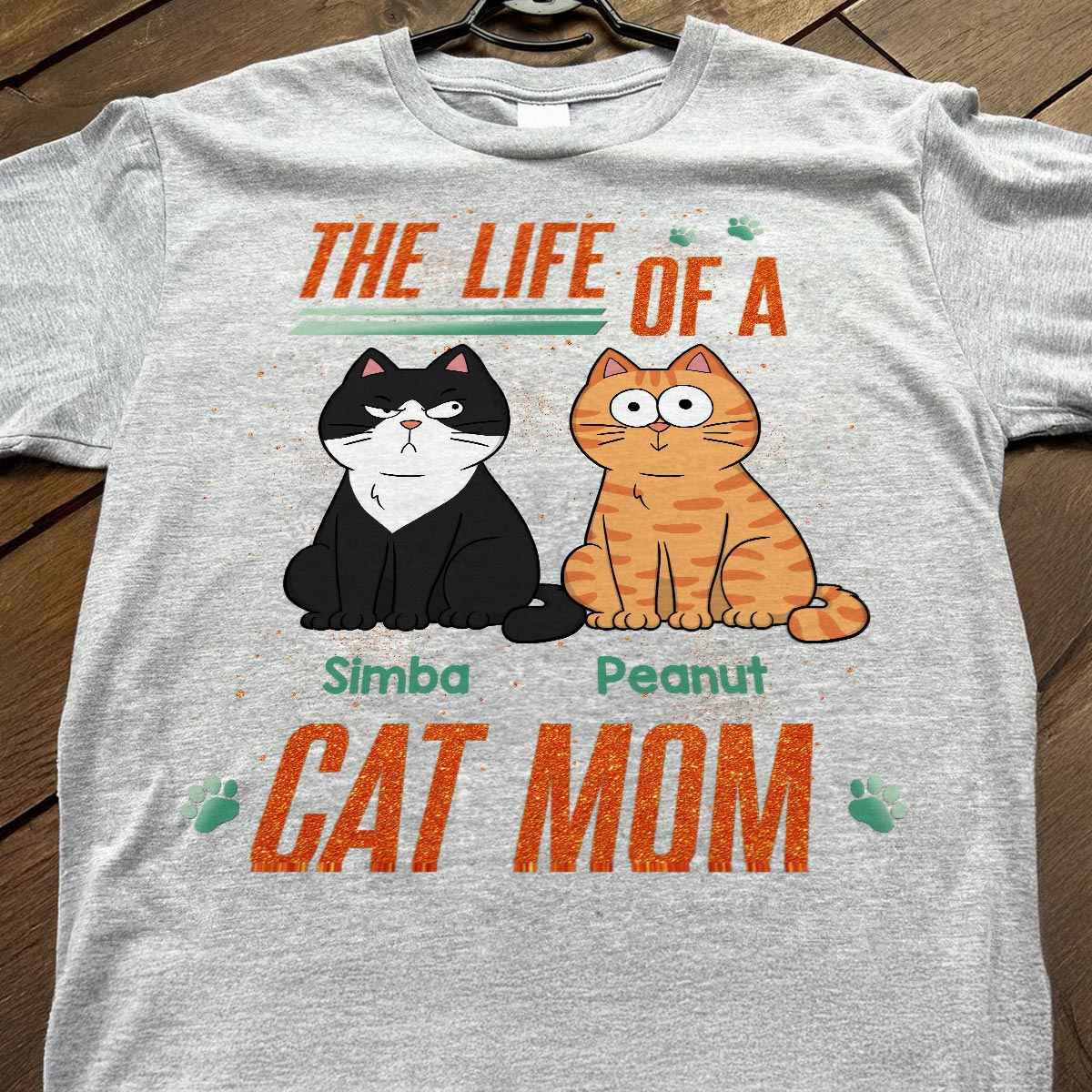 The Life Of A Cat Mom Funny Cats - Personalized Shirt