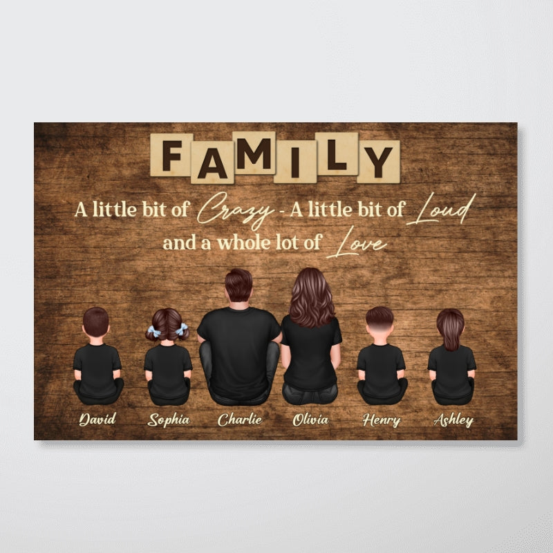 Family Whole Lot Of Love Personalized Poster