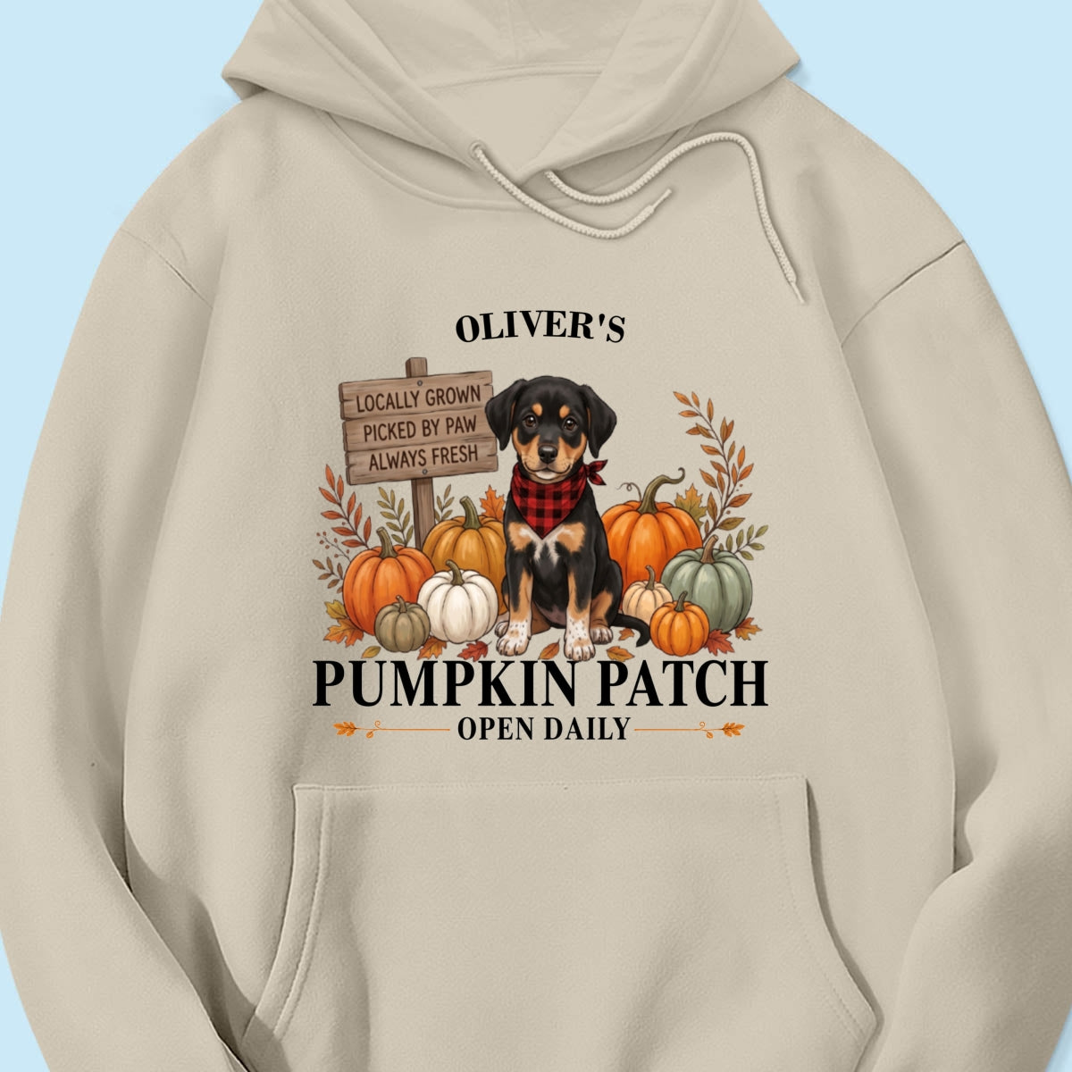 Custom Pet Photo Pumpkin Patch - Personalized Shirt - Trendy Fall Tee for Dog Mom, Cat Mom