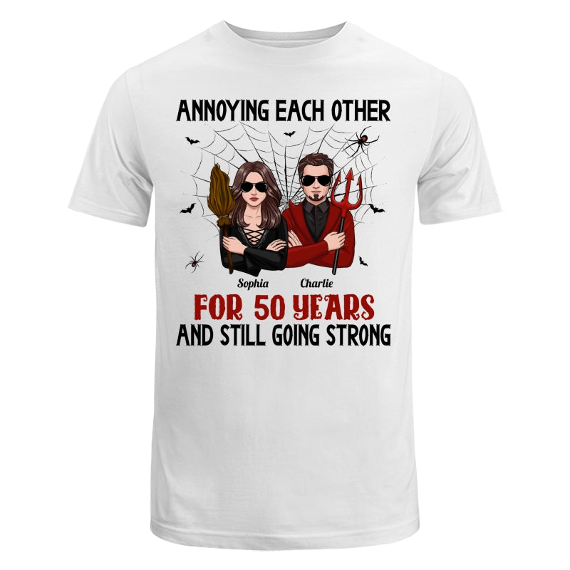 Halloween Couple Annoying Each Other Personalized Shirt