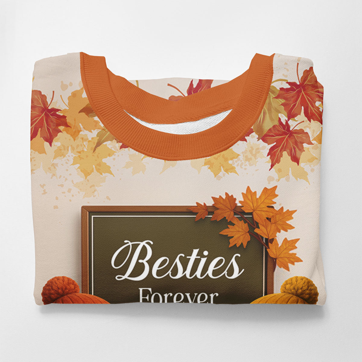 Fall Season Besties Sisters Sitting On Cozy Sofa Personalized 3D Sweatshirt