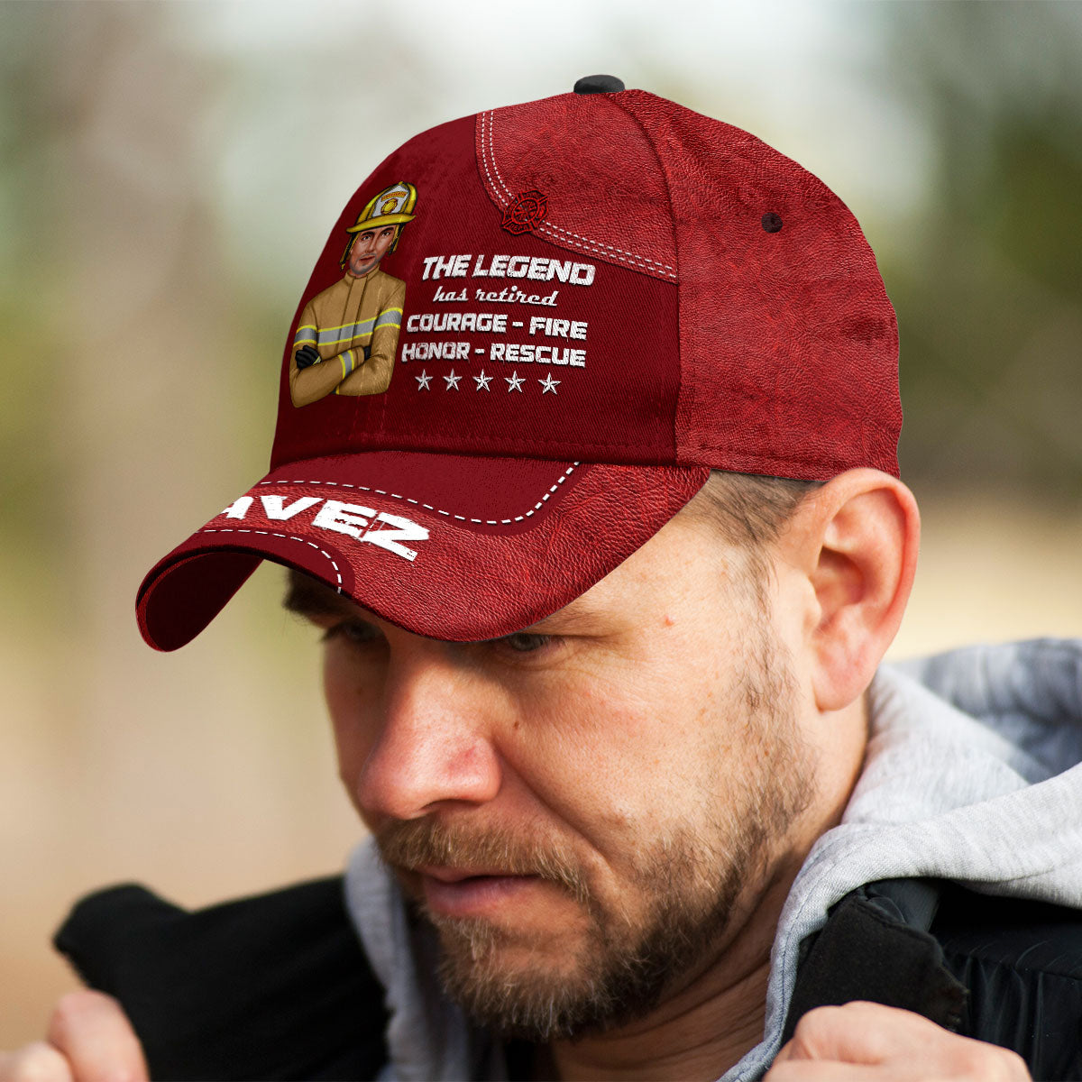 The Legend Has Retired Firefighter Personalized Classic Cap