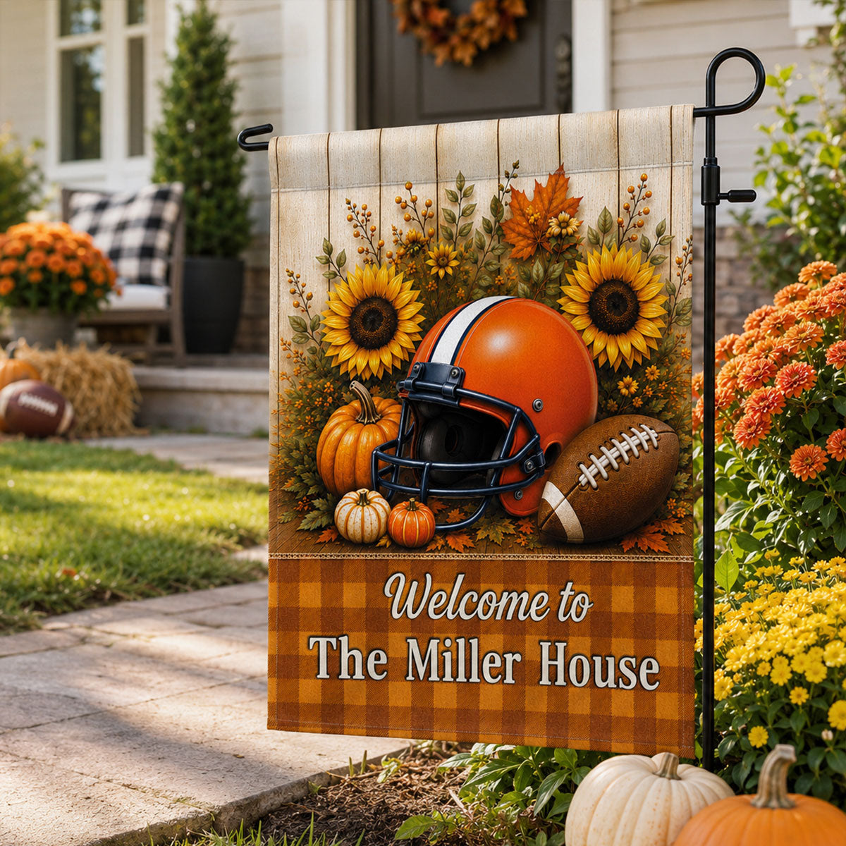 Trending Football Fall Season - Personalized Garden Flag - Fall Season Decoration For Family