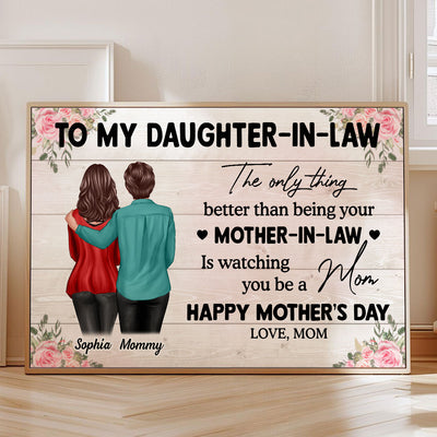 To My Daughter-In-Law Happy Mother's Day Personalized Poster, Gift For Daughter-In-Law