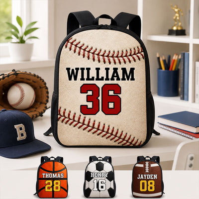 Trending Balls for Boys Girls - Personalized Backpack - Back to School Backpack for Kids