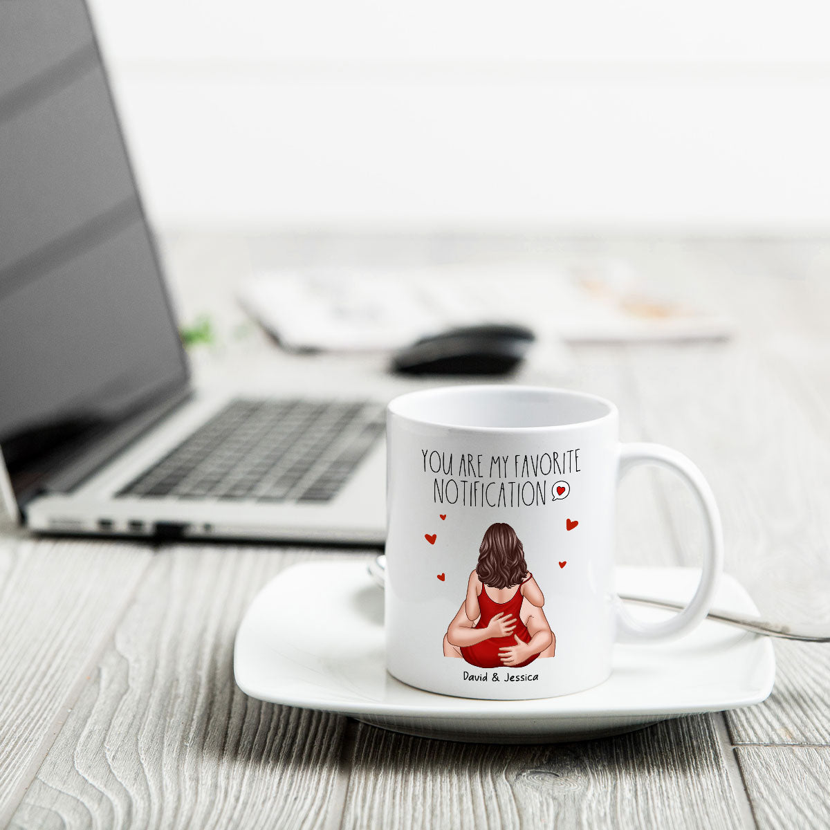 You Are My Favorite Notification Valentine‘s Couple Personalized Mug