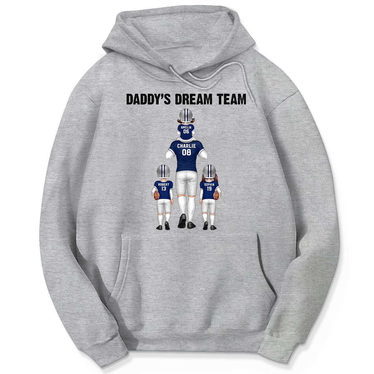 American Football Fan Dad Dream Team Personalized Shirt