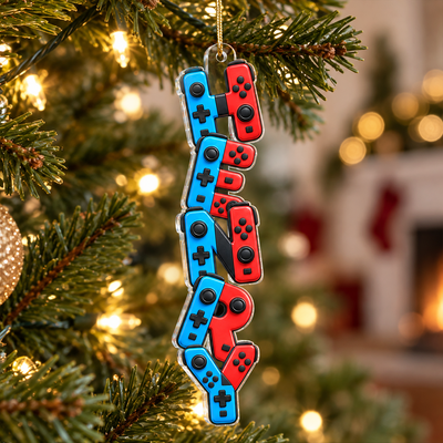 Custom Name Ornament For Game Lovers, Boy, Girl - Personalized Acrylic Ornament