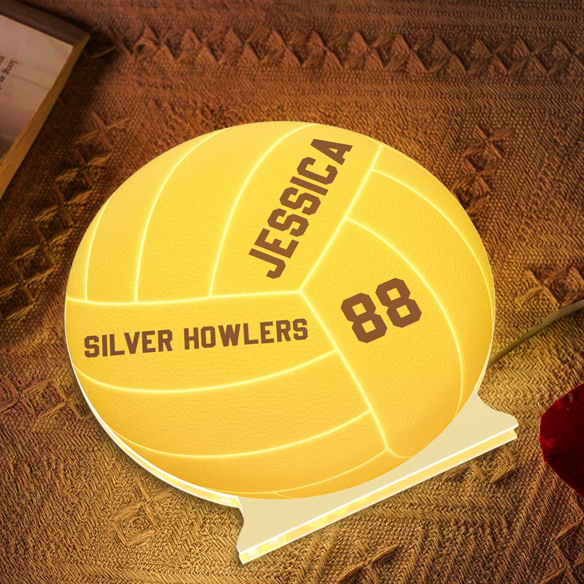 Volleyball Player Name - Personalized Light Box - Heartwarming Decor For Volleyball Player