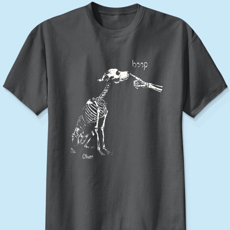 Skeleton Boop Dog Halloween - Personalized Shirt - Halloween Gift, Gift For Dog Lovers