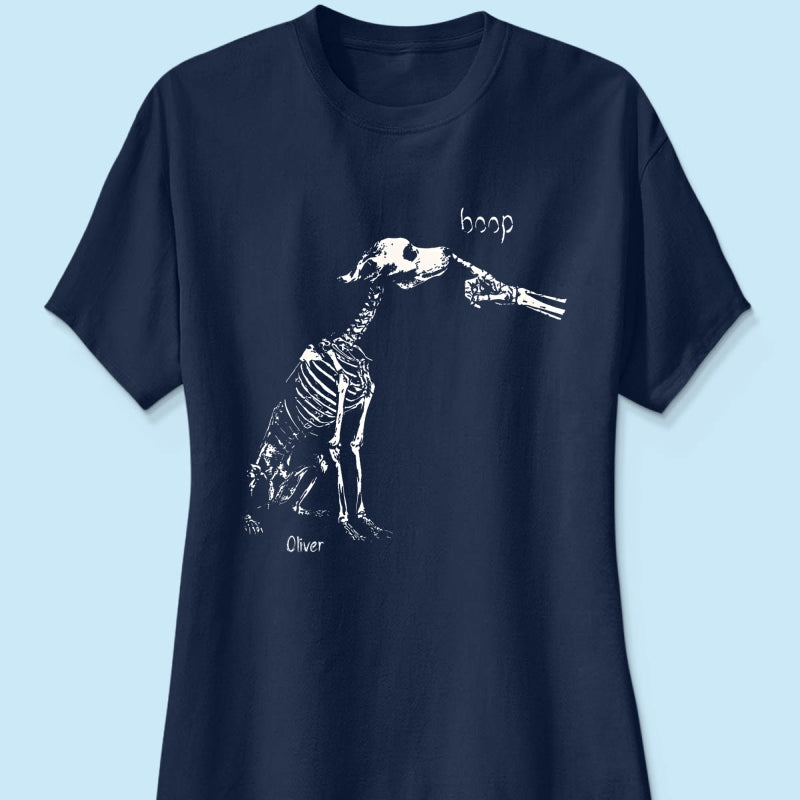 Skeleton Boop Dog Halloween - Personalized Shirt - Halloween Gift, Gift For Dog Lovers
